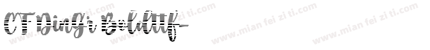 CF DinGr Boldttf字体转换